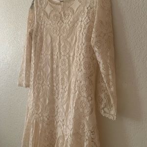 Super cute Free People Lace Dropped Waist Dress